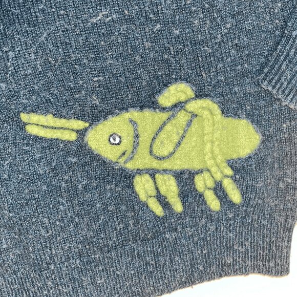 HTF! Boden X Roald Dahl James And The Giant Peach Insect Spider Wool Sweater - Picture 5 of 8